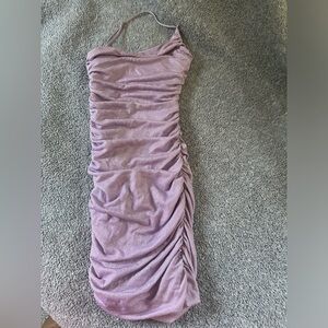 Lucy in the sky purple sparkly dress